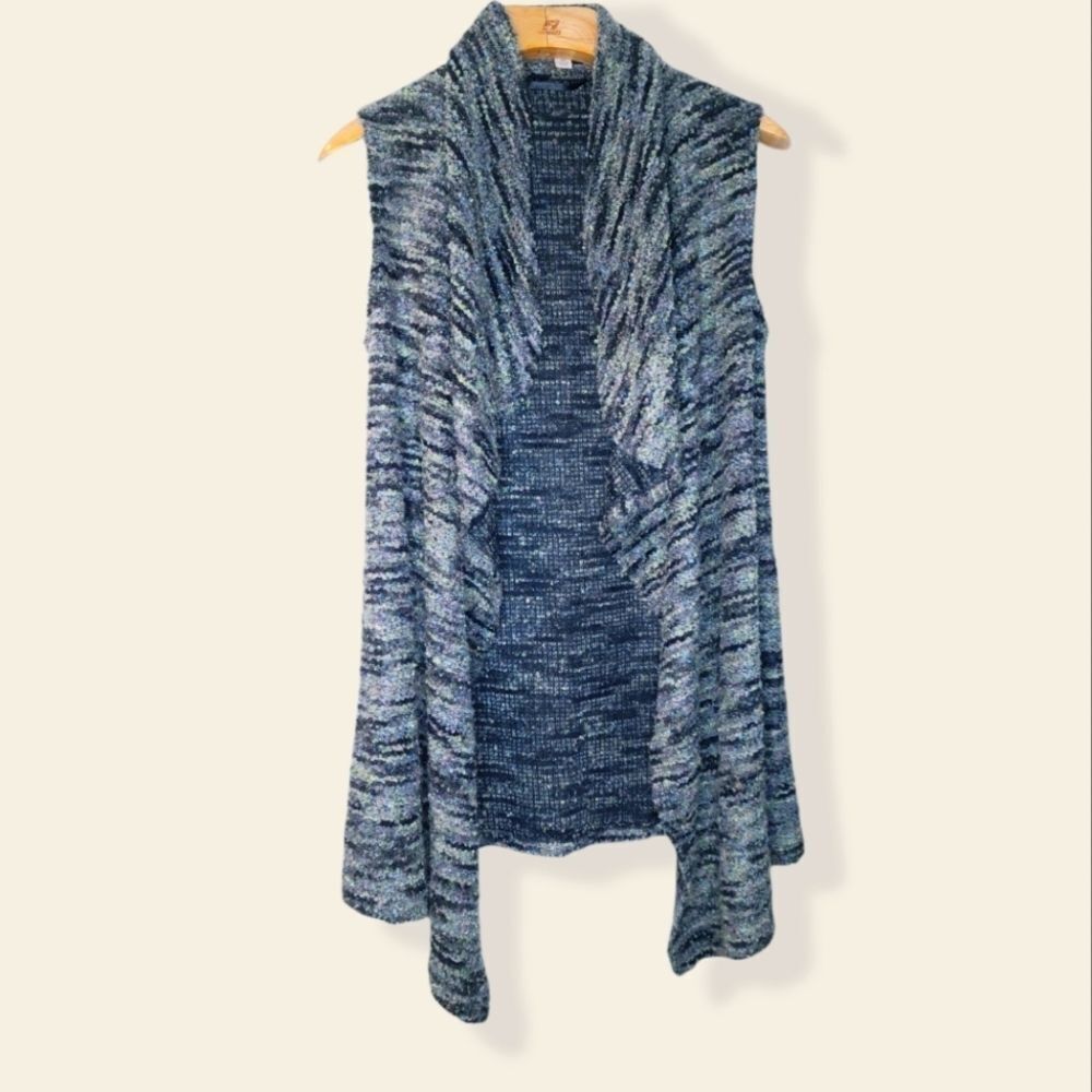 Knox Rose Wool Blend Green Multi-Color Cardigan Size XS